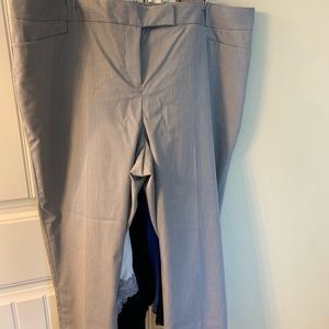 Lane Bryant silver dress slacks